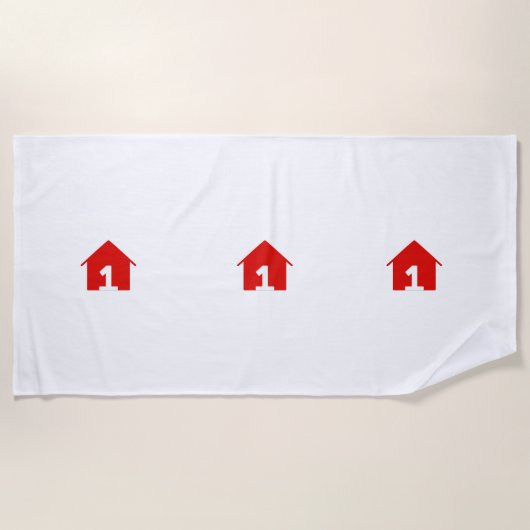 FCF Home Logo Normale strandlaken (Voorkant)