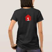 FCF Home Logo Zwart Vrouwen T-shirt (Achterkant)