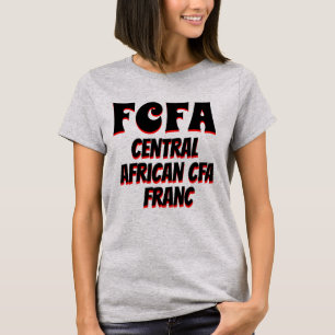 FCFA Central African CFA franc grijs T-shirt