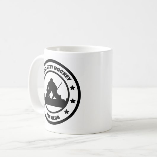 FCHFC Dual Black Logo Coffee-Mok Koffiemok (Voorkant links)