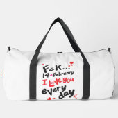 Fck 14 februari, ik hou van je elke dag plunjezak (Voorkant)