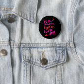 Fck 14 februari, ik hou van je elke dag ronde button 5,7 cm (In situ)