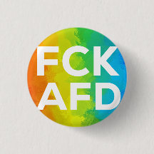 FCK AFD Cutout Regenbogen weiß