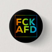 FCK AFD mit Rahmen schwarz Ronde Button 3,2 Cm (Voorkant)