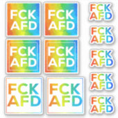 FCK AFD Stickersheet Regenbogen Sticker (Voorkant)