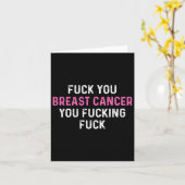 FCK Borstkanker Leuk borstkankerbewustzijn Kaart (Gele Bloem)