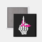FCK Borstkanker Middenvinger Roze Lint Awaren Magneet (Voorkant / Achterkant)