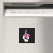 FCK Borstkanker Middenvinger Roze Lint Awaren Magneet (Insitu (Vaatwasser))