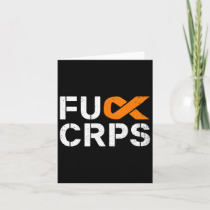 FCK CRPS RSD Awareness Oranje Ribbon Warrior Supo Kaart