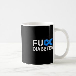FCK Diabetes Awareness Lint Type 1 Een Twee 2 T1D Koffiemok
