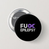 FCK Epilepsie Bewustzijn Maand Paarse Lint Warrior Ronde Button 5,7 Cm (Voorkant /achterkant)