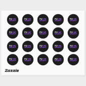 FCK Epilepsie Bewustzijnsondersteuning Overlevende Ronde Sticker (Vel)