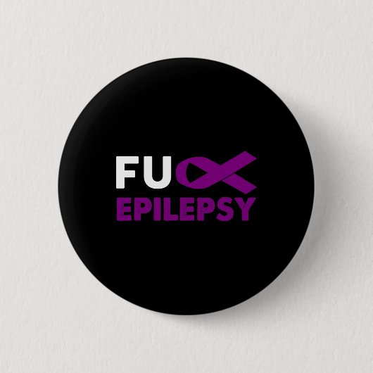 FCK Epilepsie Bewustzijnsondersteuning Overlevings Ronde Button 5,7 Cm (Voorkant)