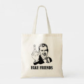 Fck Fake Friends Canvas tas (Achterkant)