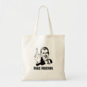 Fck Fake Friends Canvas tas (Voorkant)