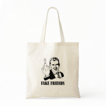 Fck Fake Friends Canvas tas