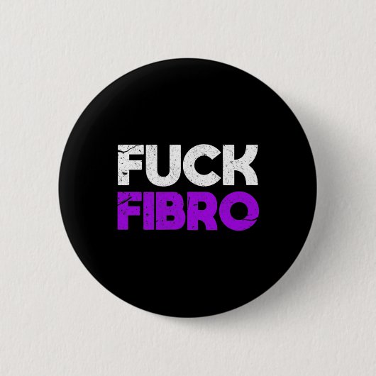 FCK Fibro Fibromyalgie Fibromyositis Chronische pi Ronde Button 5,7 Cm (Voorkant)