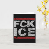 Fck Ice Distressed Kaart (Gele Bloem)