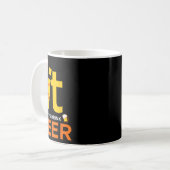 Fck It Let's Drink Beer - Grappig onbeleefd Drink Koffiemok (Voorkant links)