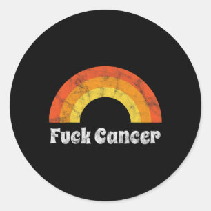 FCK Kanker Borstkanker Bewustzijnscadeau ontsteld Ronde Sticker
