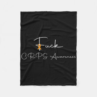 FCK Kanker Oranje Ribbon Fun CRPS Bewustzijn Fleece Deken