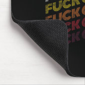 FCK Kanker Retro Borstkanker Awareness G Muismat (Hoek)