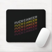 FCK Kanker Retro Borstkanker Awareness G Muismat (Met muis)