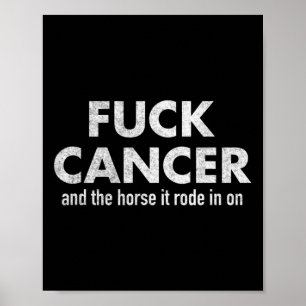 FCK Kanker Roze borstkanker Bewustzijn Poster