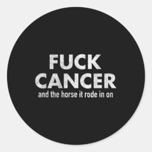 FCK Kanker Roze borstkanker Bewustzijn Ronde Sticker