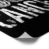 FCK Kanker Skelet Middenborstkanker Bewustzijn Poster (Hoek)
