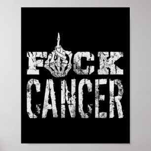 FCK Kanker Skelet Middenborstkanker Bewustzijn Poster