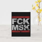FCK-masker verontrust Kaart (Gele Bloem)