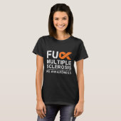FCK Multiple Sclerose MS Awareness Support Ribbon T-shirt (Voorkant volledig)
