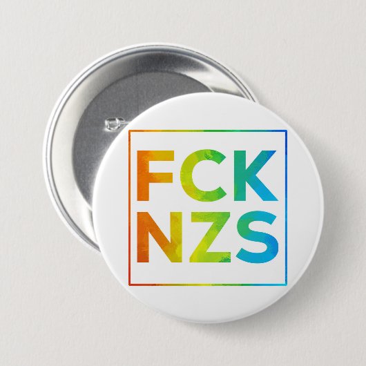 FCK NZS mit Rahmen Ronde Button 7,6 Cm (Voorkant /achterkant)