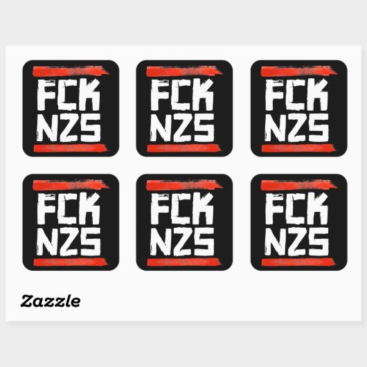 FCK NZS VIERKANTE STICKER (Vel)
