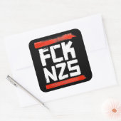 FCK NZS VIERKANTE STICKER (Envelop)
