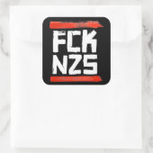FCK NZS VIERKANTE STICKER (Tas)