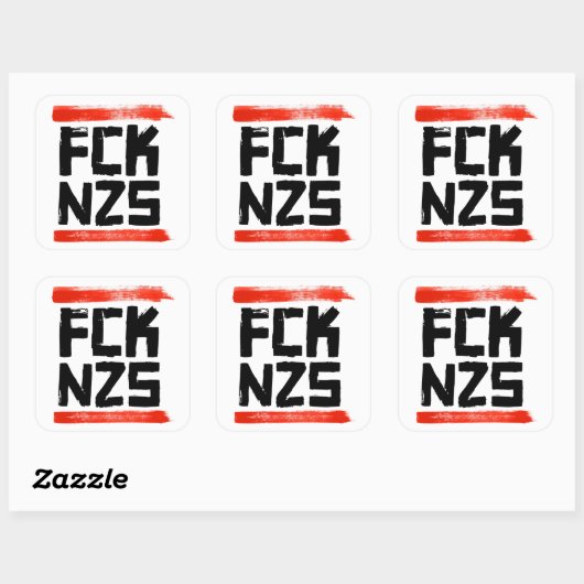 FCK NZS VIERKANTE STICKER (Vel)