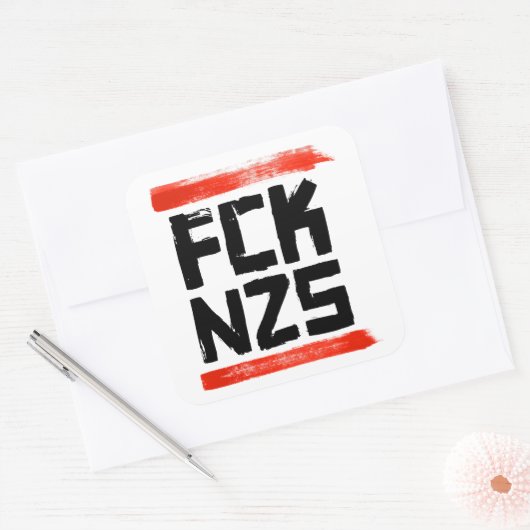FCK NZS VIERKANTE STICKER (Envelop)