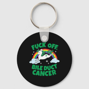 Fck Off Galweg Kanker Fun Quote met Eenhoorn Ra Sleutelhanger