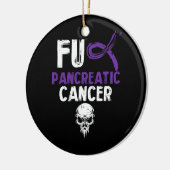 FCK Pancreaskanker Samen Kanker bestrijden PUR Keramisch Ornament (Links)