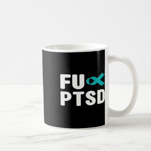 FCK PTSS - Post traumatische stressstoornis Koffiemok (Rechts)