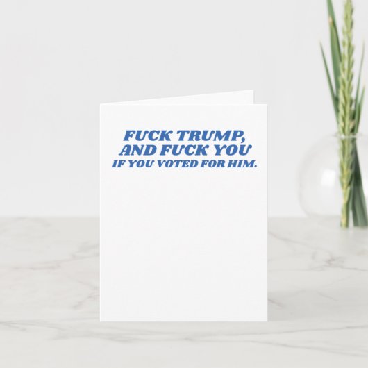 Fck Trump Kaart (Voorkant)