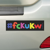 #fckukw bummer sticker (Op auto)