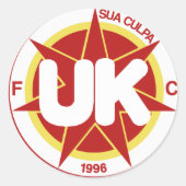 FCRedsticker Ronde Sticker (Voorkant)