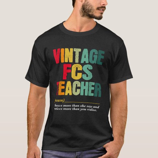  FCS-docent Grappige functietitel Verjaardagswerke T-shirt (Voorkant)