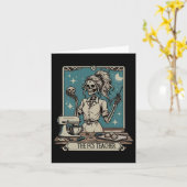 Fcs Docent Skelet Halloween Familie En Consument Kaart (Gele Bloem)