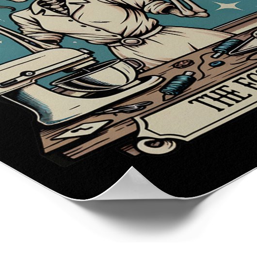 FCS leraar skelet Halloween familie en consument Poster (Hoek)