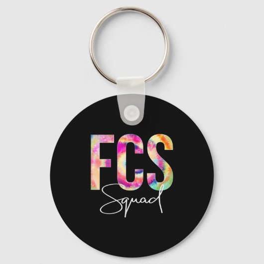 Fcs Squad Tie Dye Back To School Women Appreciatio Sleutelhanger (Voorkant)