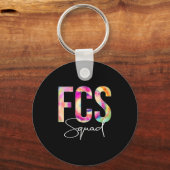 Fcs Squad Tie Dye Back To School Women Appreciatio Sleutelhanger (Voorkant)
